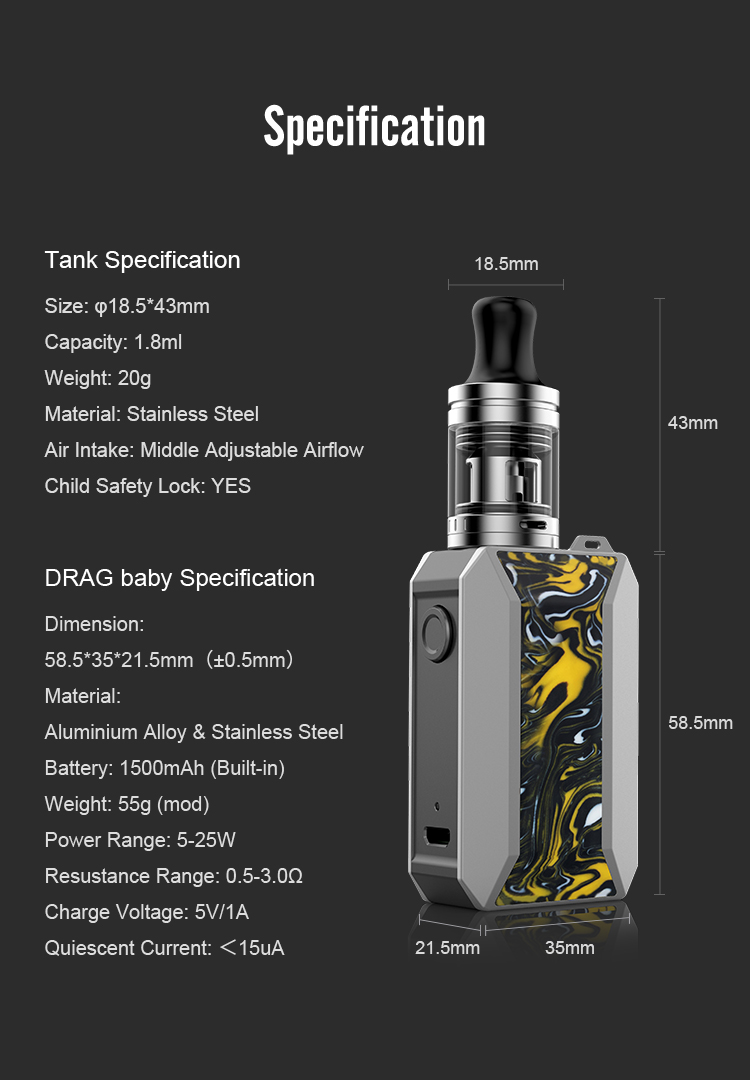 DRAG Baby Trio Kit - Spark Your Life DRAG Baby Trio Kit - Spark Your Life