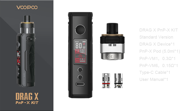 DRAG X PnP-X KIT-VOOPOO VAPE Spark Your Life DRAG X PnP-X KIT-VOOPOO VAPE Spark Your Life