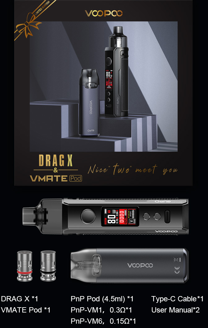 DRAG S/X & VMATE Pod - Spark Your Life DRAG S/X & VMATE Pod - Spark Your Life