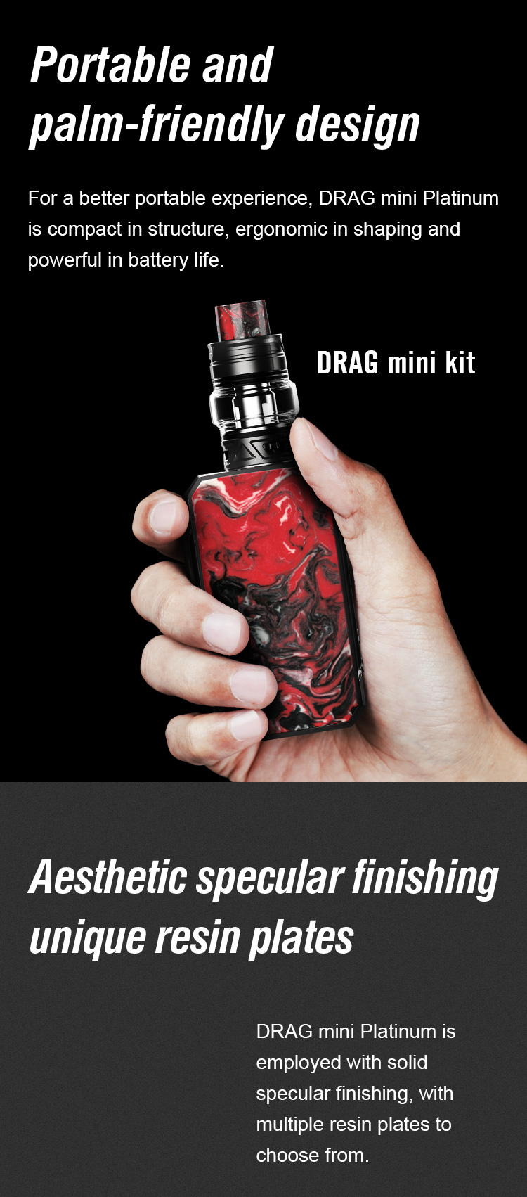 DRAG mini Platinum Kit - Spark Your Life DRAG mini Platinum Kit - Spark Your Life