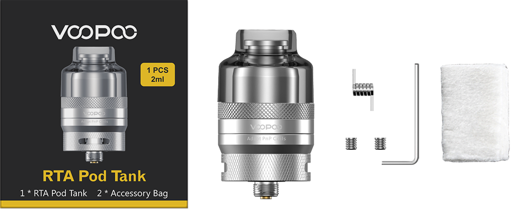 Atomizador - Voopoo - RTA Pod Tank 2ml - White Cloud Brasil Atomizador - Voopoo - RTA Pod Tank 2ml - White Cloud Brasil