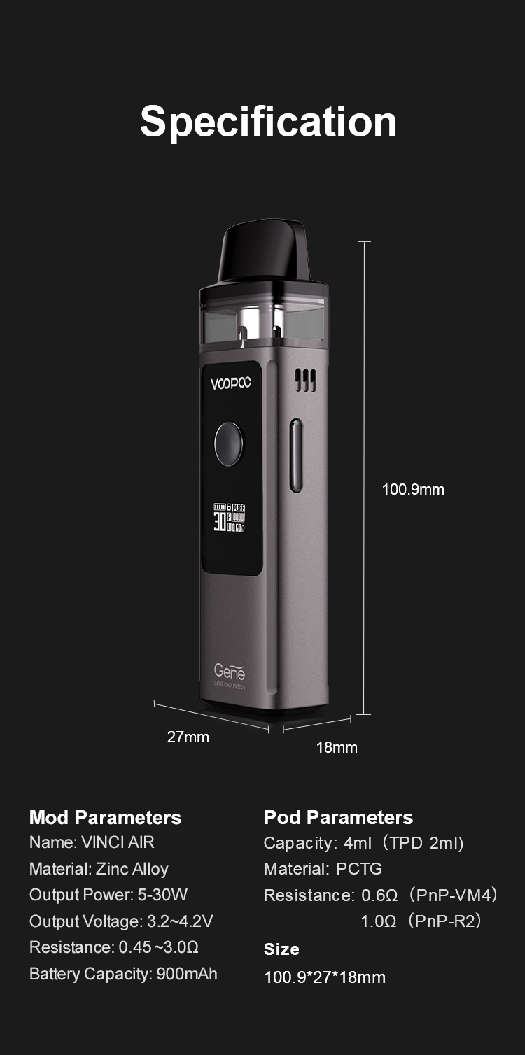 VINCI AIR Pod Kit - Spark Your Life VINCI AIR Pod Kit - Spark Your Life
