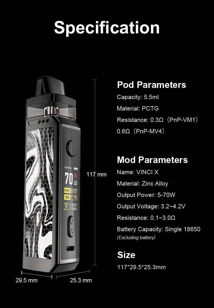 VINCI X MOD POD - Spark Your Life VINCI X MOD POD - Spark Your Life