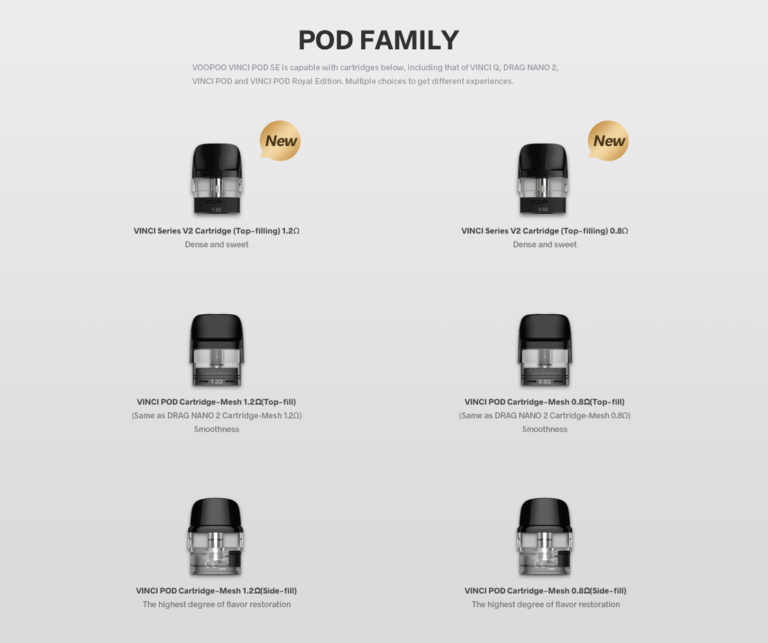 A new member of the VOOPOO POD family, VOOPOO VINCI POD SE was officially  released-VOOPOO VAPE Spark Your Life
