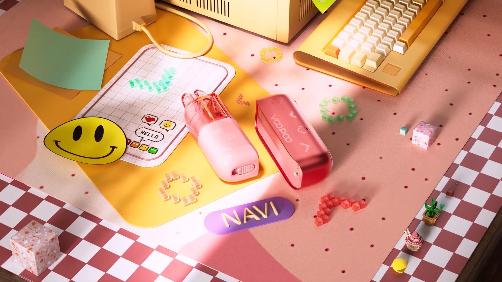 VOOPOO NAVI x Cyph Kit 80K pod system with 1500 mAh battery, 0.6 Ω dual mesh coil, and up to 80,000 puffs