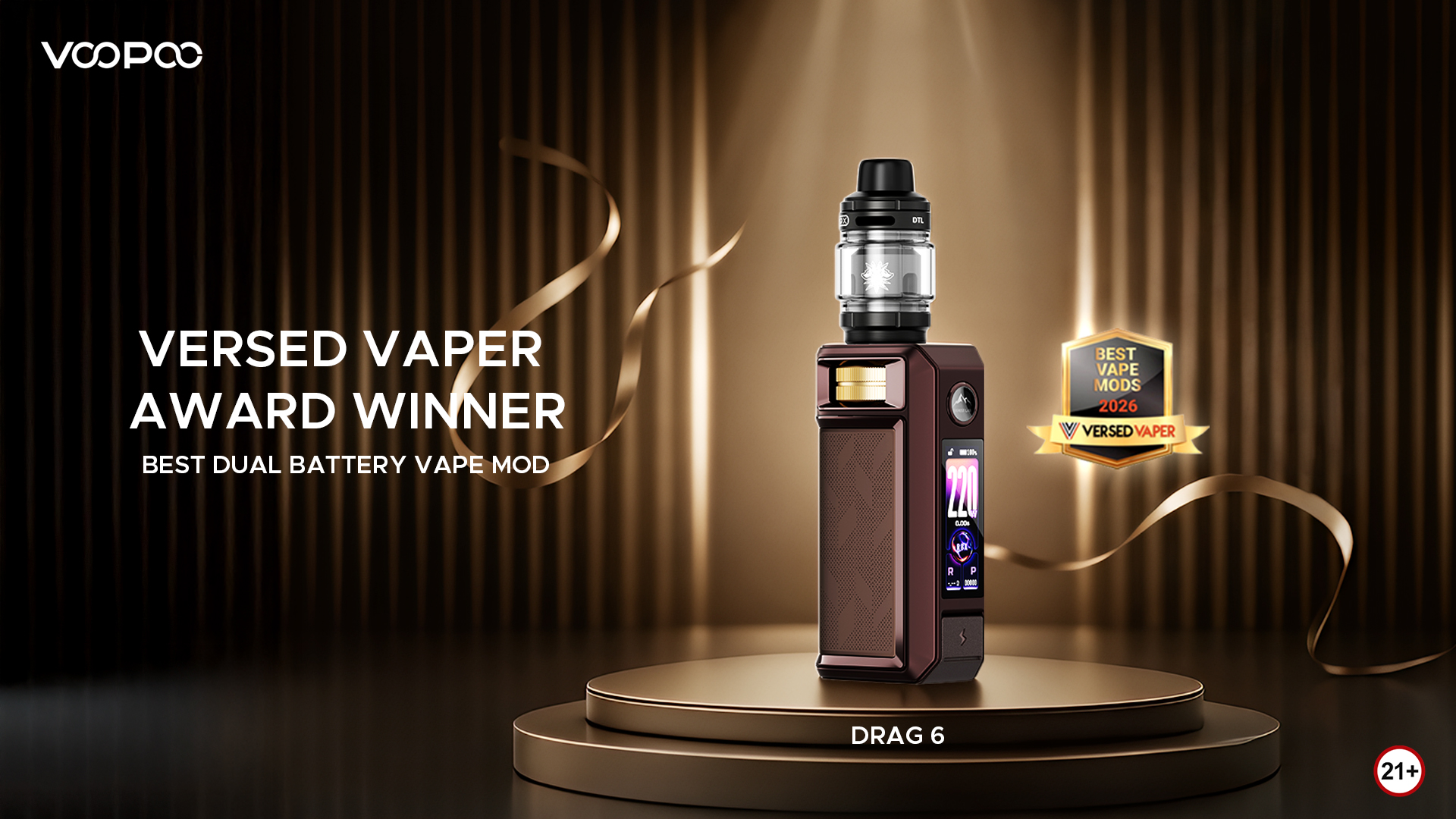 VOOPOO DRAG 6 features display